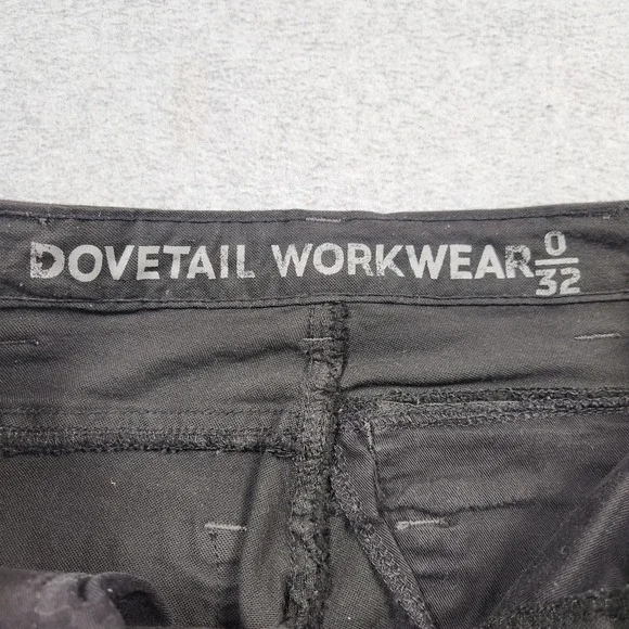 Dovetail Pants Womens 0 (26x30) Black Britt Utility Double Knee Work Cordura - Picture 5 of 15